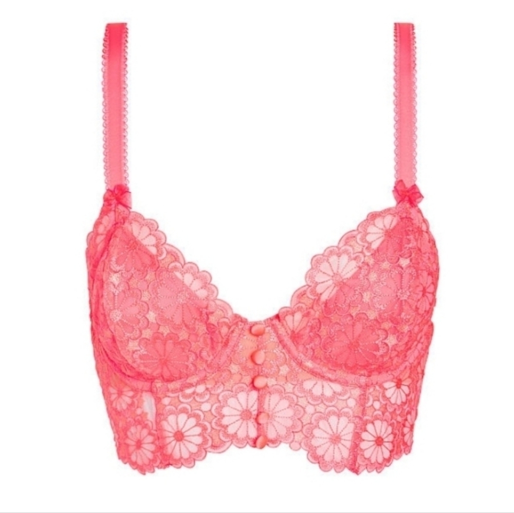 New!For‎ Love and Lemons Daisy Longline Bra - Picture 2 of 12